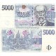 5000 Korun 1999 serie B - vzácná - 5000Kčs